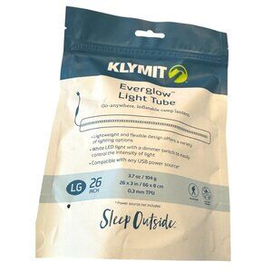 Klymit Everglow Light Tube LG 26" Inflatable Camp Lantern USB Powered Flexible L